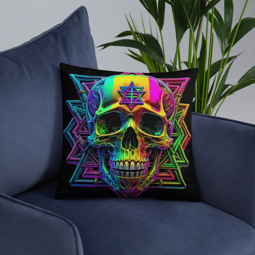 Cromo Skull | Star of David | Pillow Case