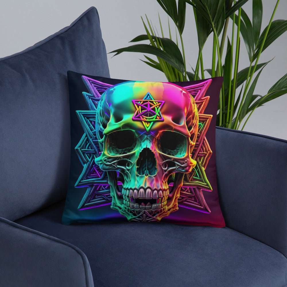 Cromo Skull | Star of David | Pillow Case