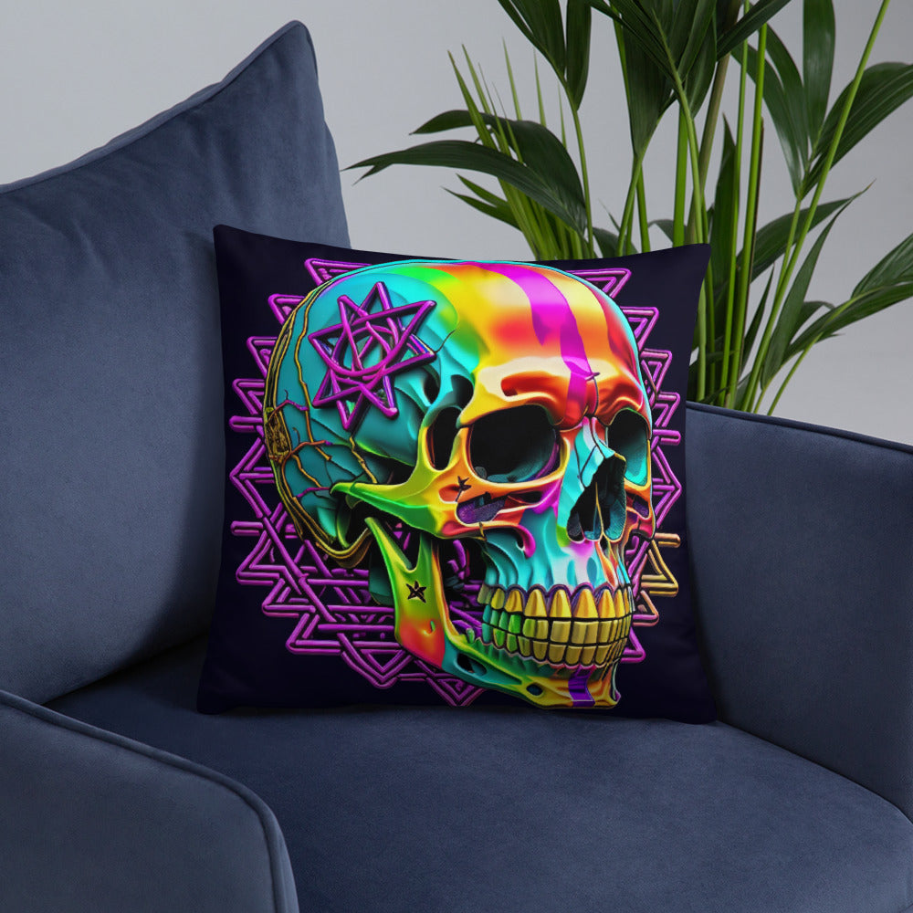 Cromo Skull | Star of David | Pillow Case