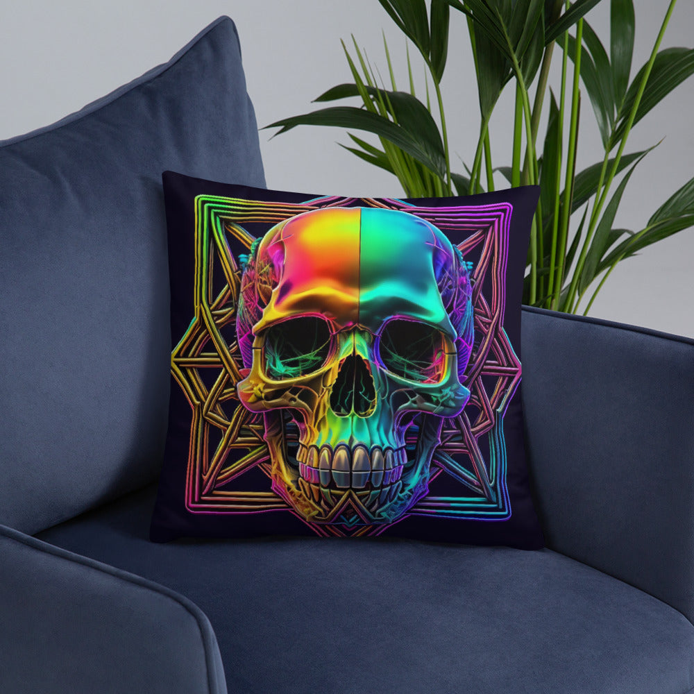 Cromo Skull | Star of David | Pillow Case