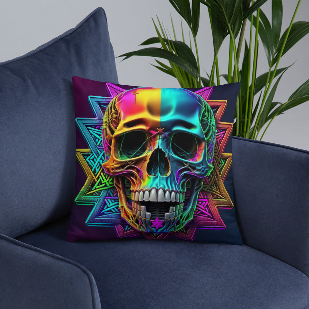 Cromo Skull | Star of David | Pillow Case