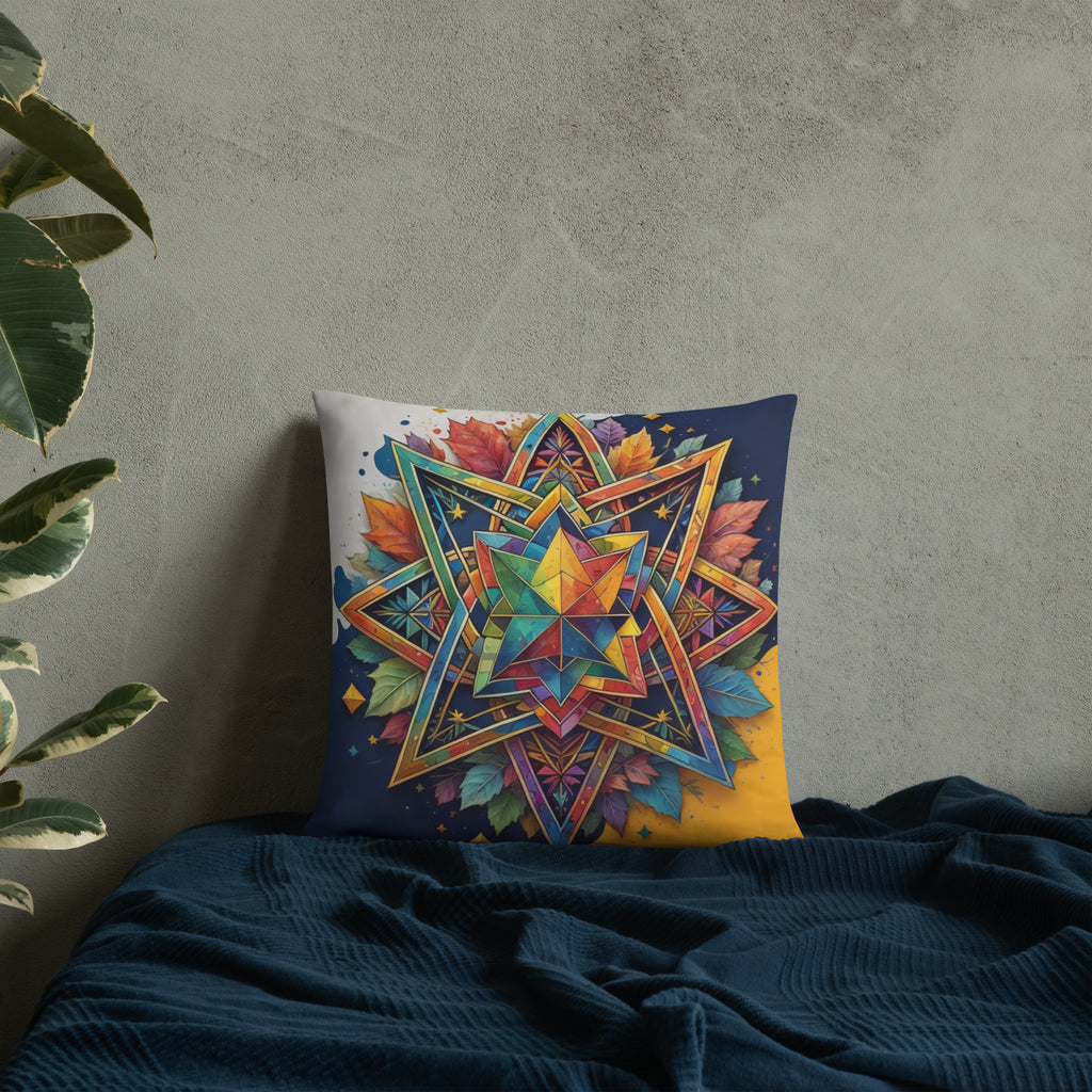 Vibrant Song | Star of David | Pillow Case