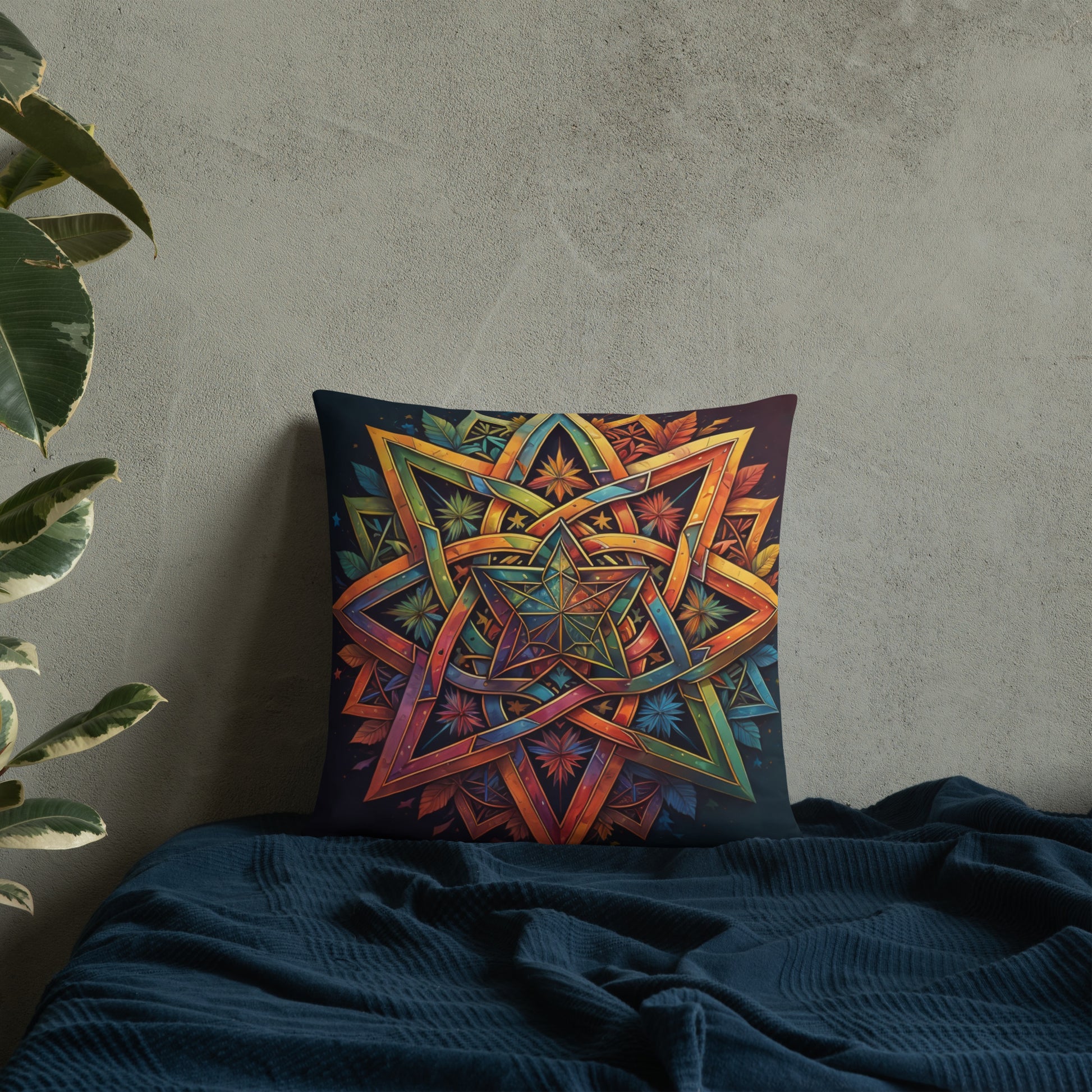 Vibrant Song | Star of David | Pillow Case