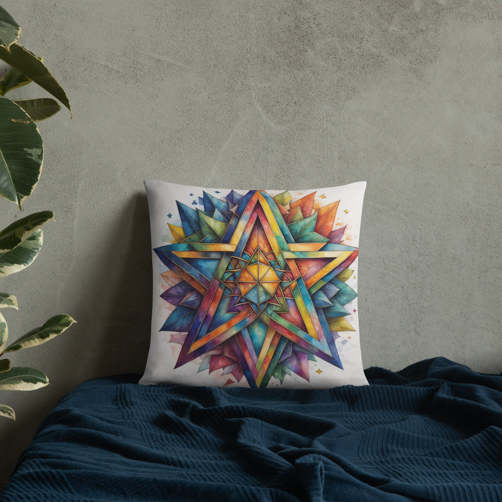 Vibrant Song | Star of David | Pillow Case