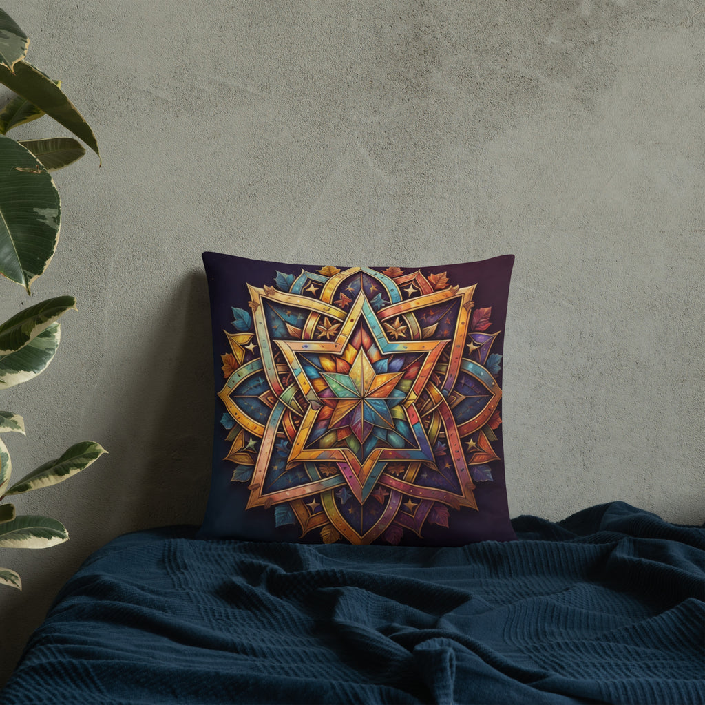 Vibrant Song | Star of David | Pillow Case