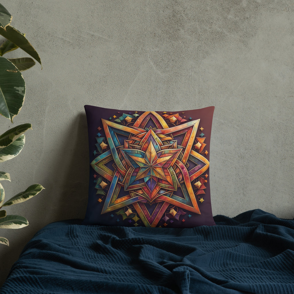 Vibrant Song | Star of David | Pillow Case