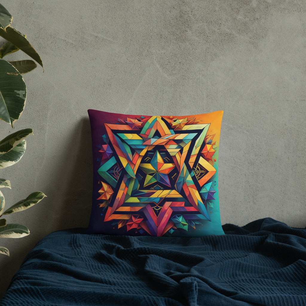 Vibrant Song | Star of David | Pillow Case