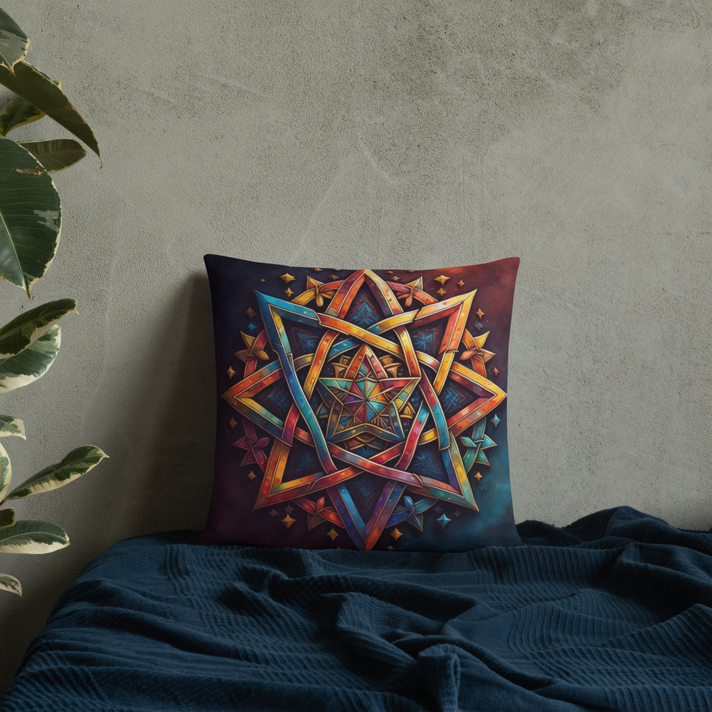 Vibrant Song | Star of David | Pillow Case