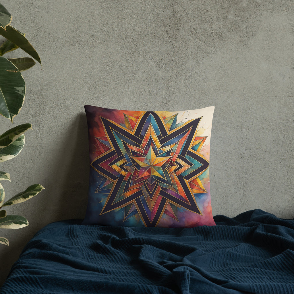 Vibrant Song | Star of David | Pillow Case