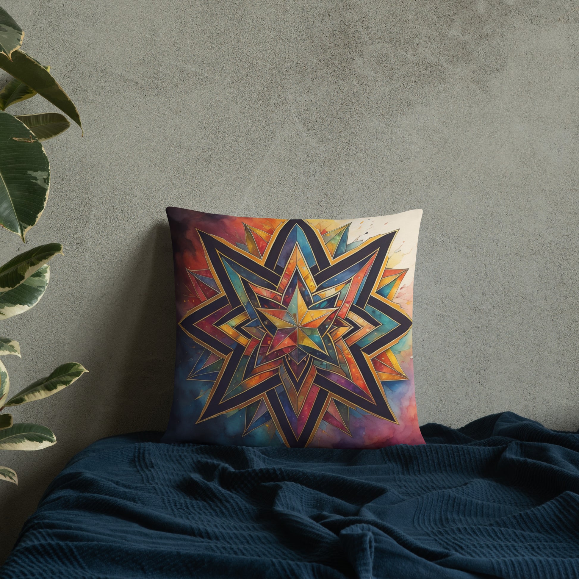 Vibrant Song | Star of David | Pillow Case