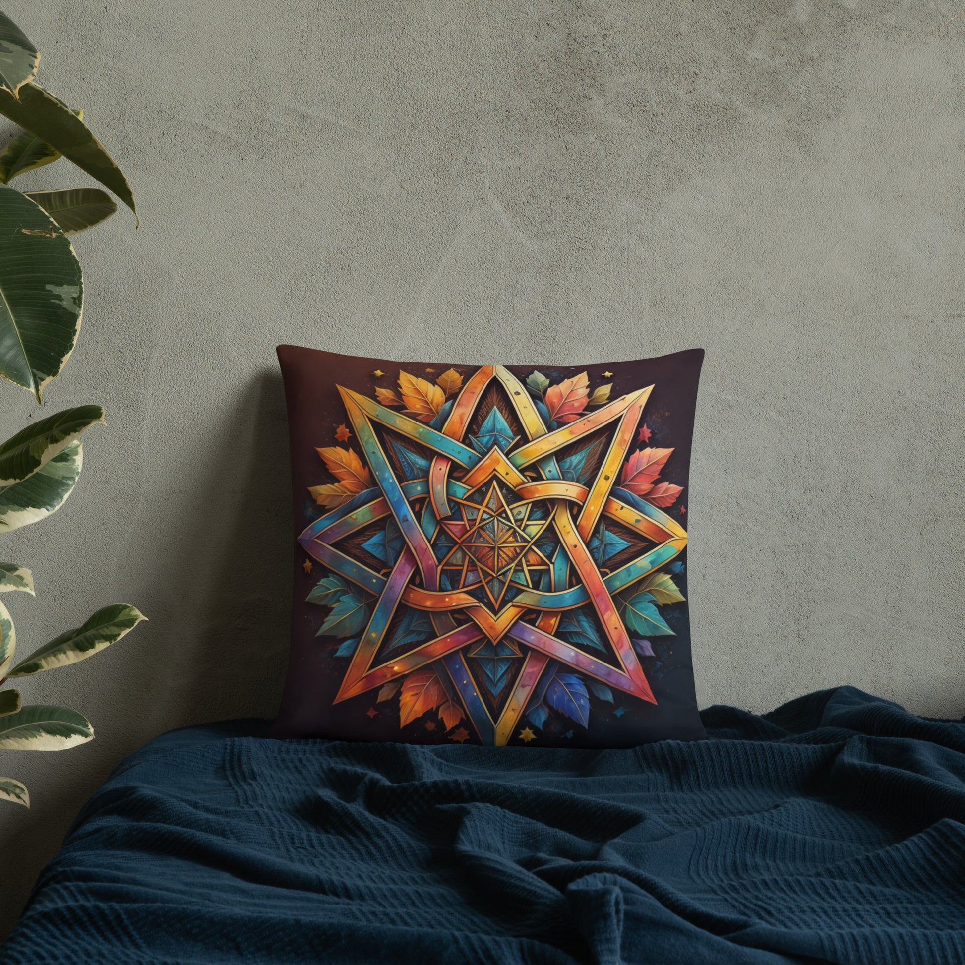 Vibrant Song | Star of David | Pillow Case