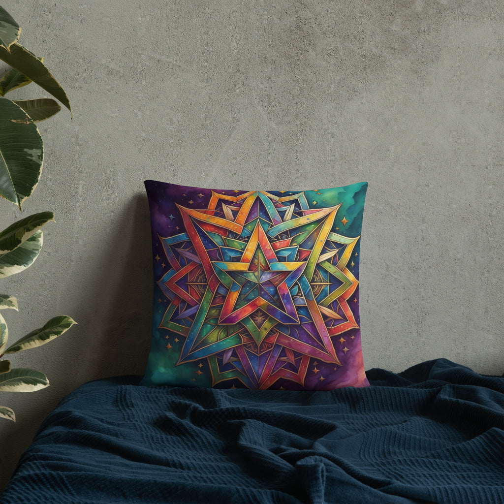 Vibrant Song | Star of David | Pillow Case