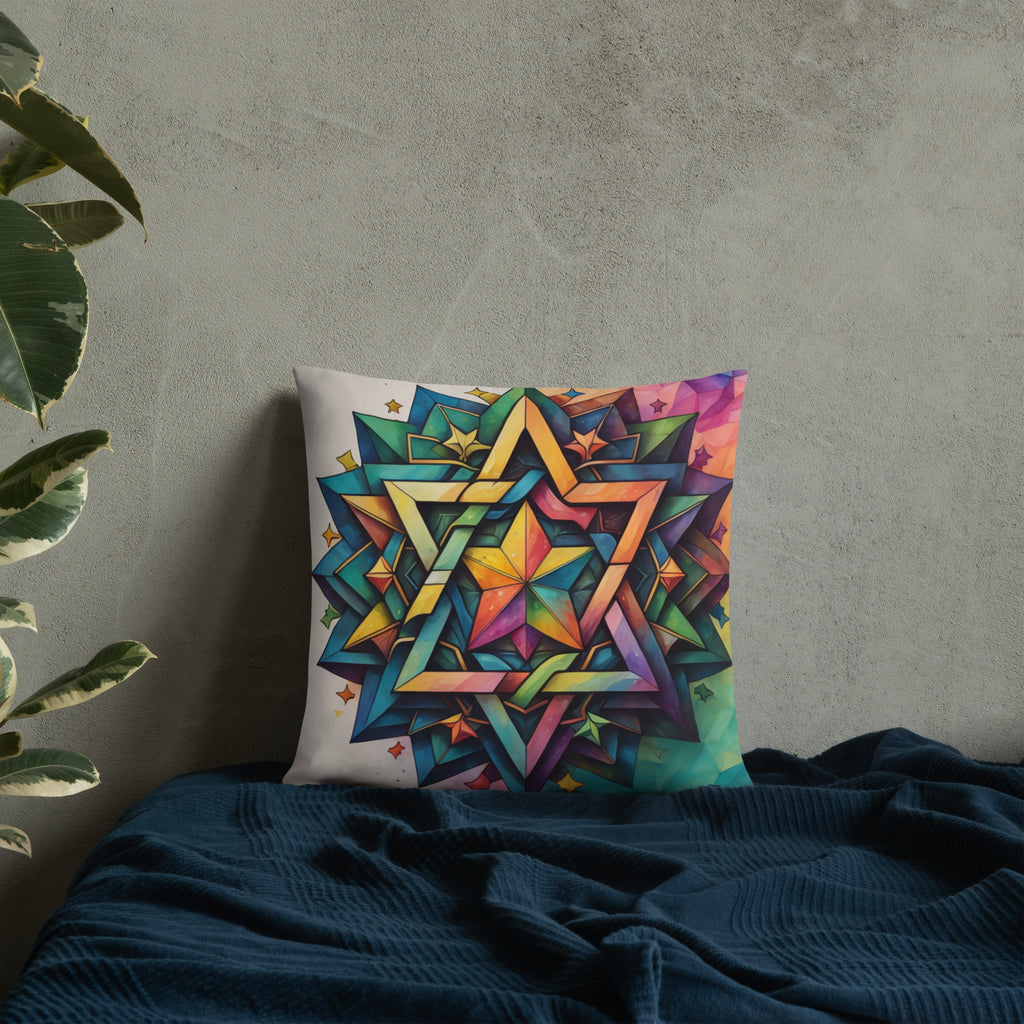 Vibrant Song | Star of David | Pillow Case