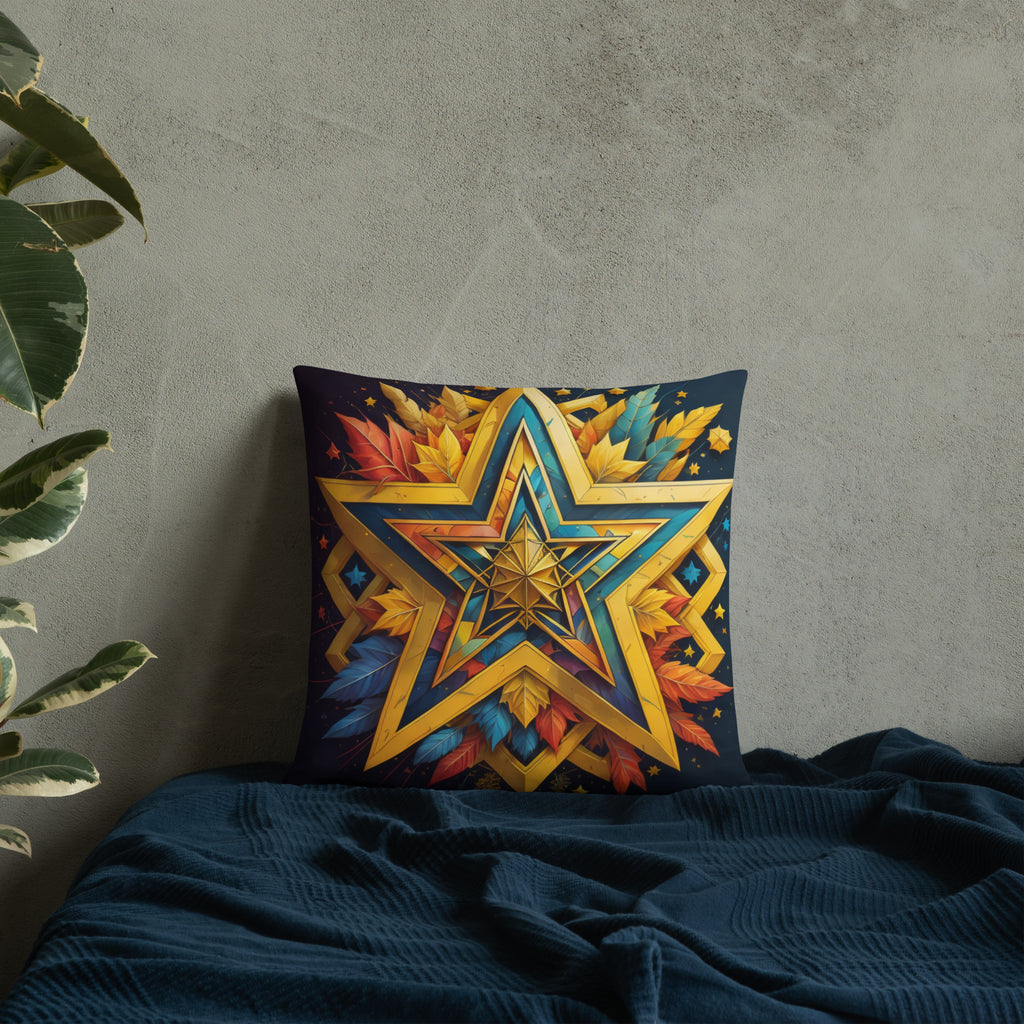 Vibrant Song | Star of David | Pillow Case
