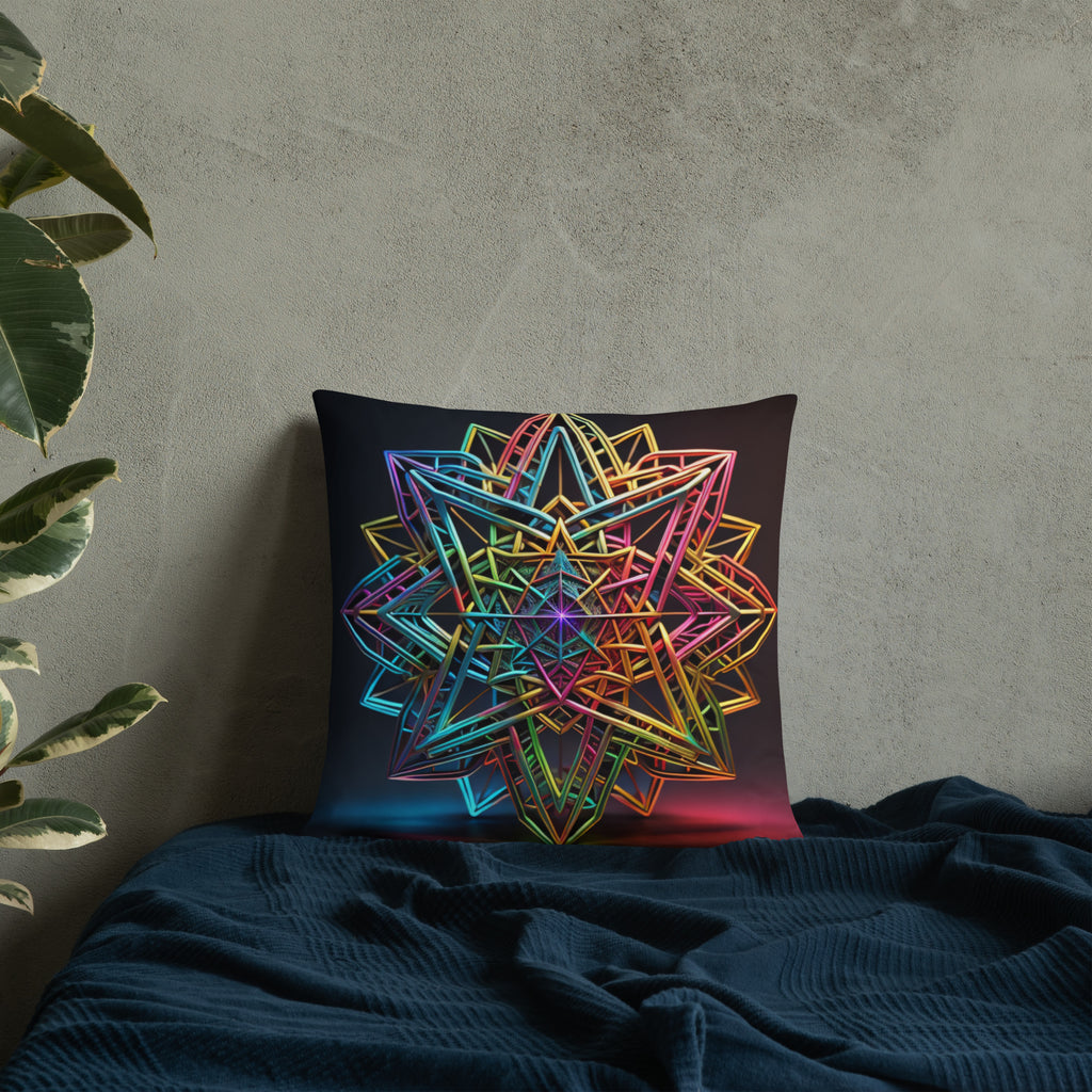 Futuristic Shine | Star of David | Pillow Case