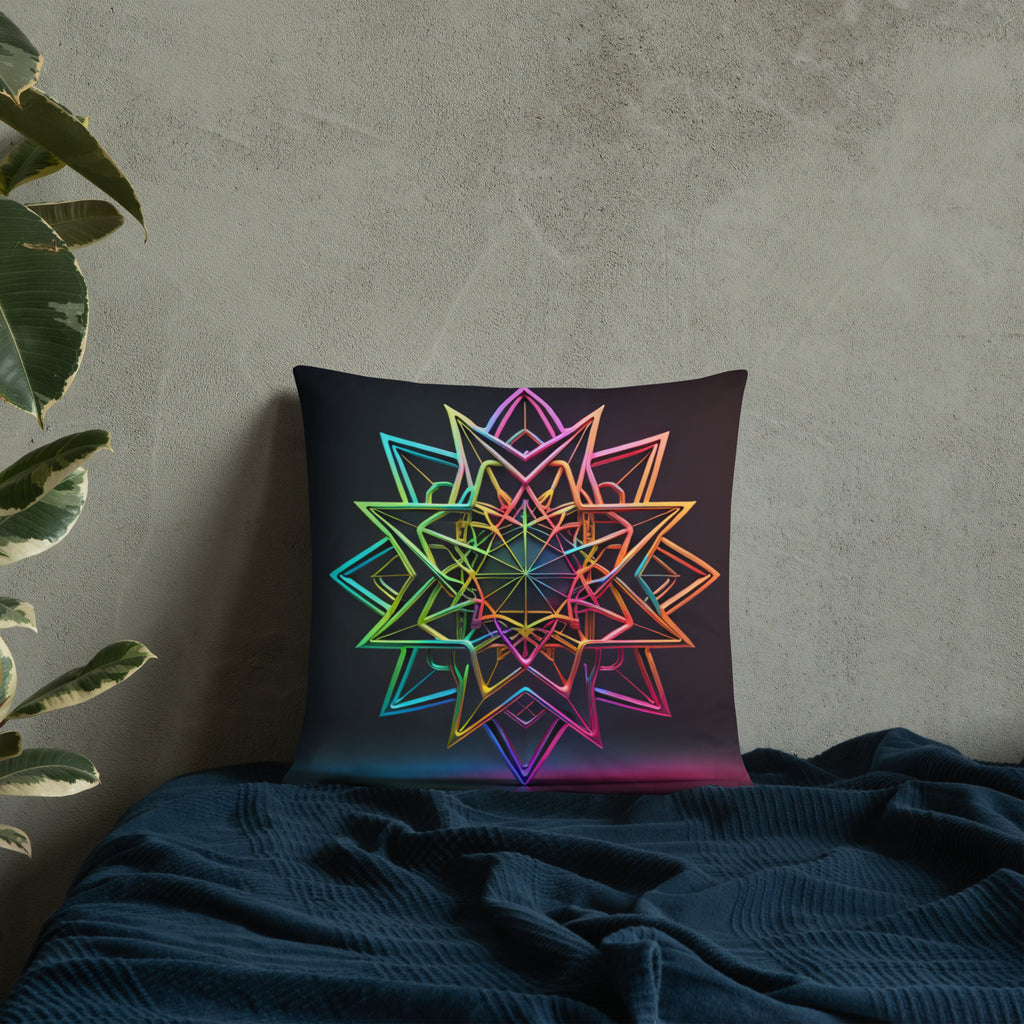 Futuristic Shine | Star of David | Pillow Case