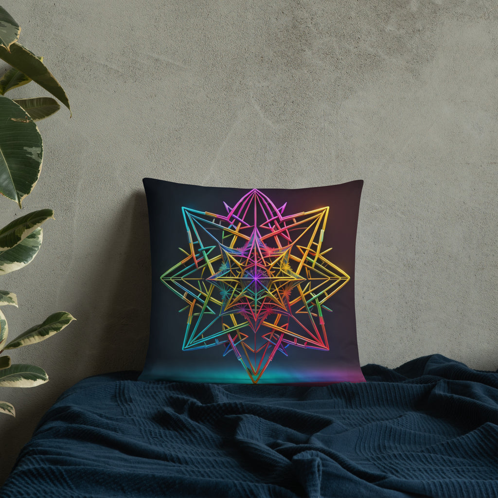 Futuristic Shine | Star of David | Pillow Case