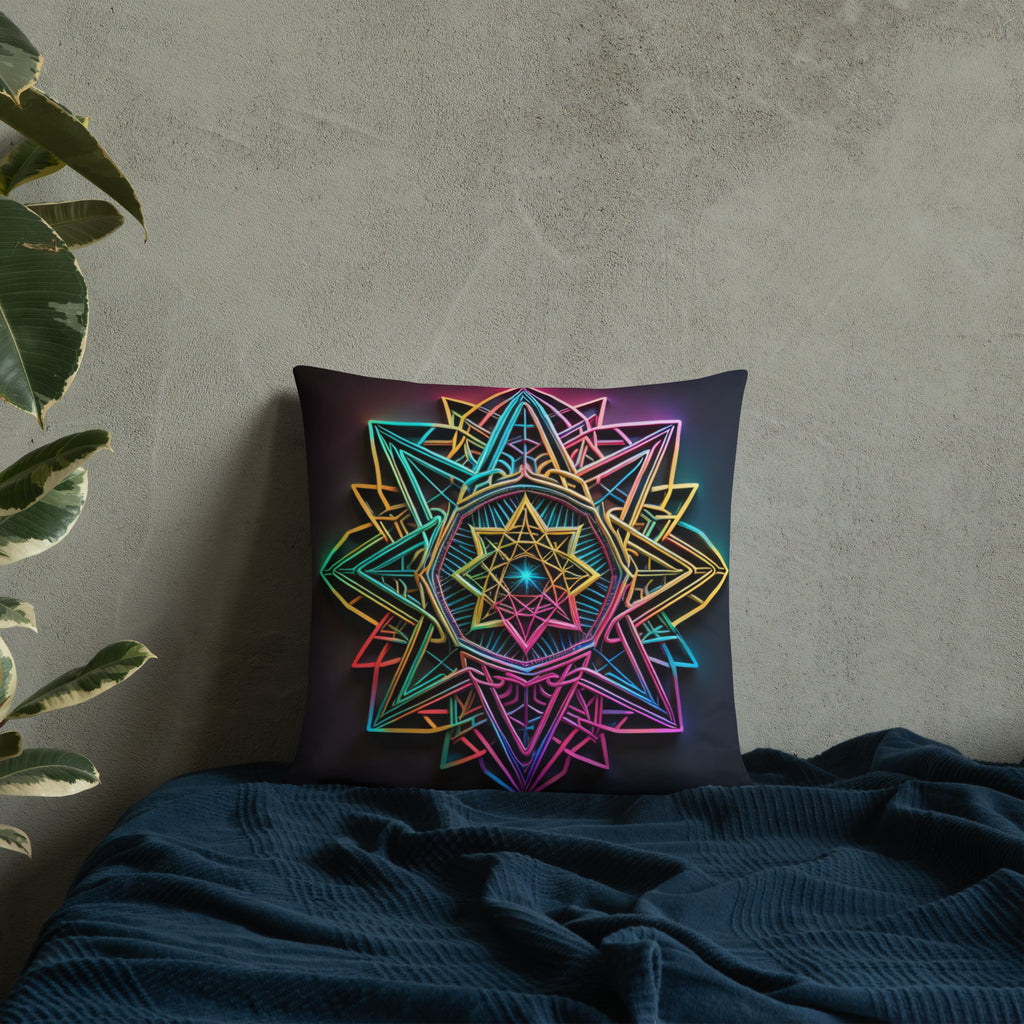 Futuristic Shine | Star of David | Pillow Case