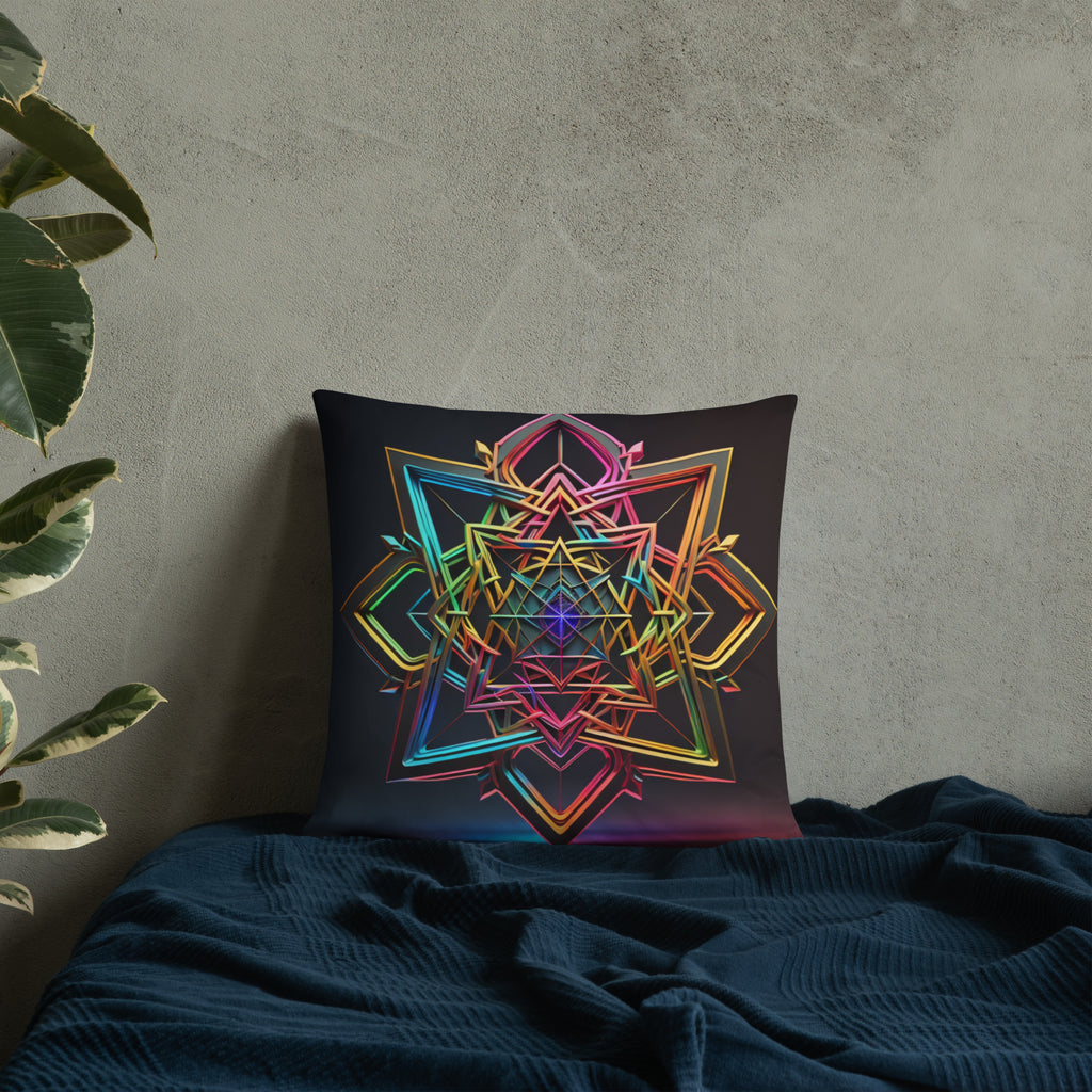 Futuristic Shine | Star of David | Pillow Case