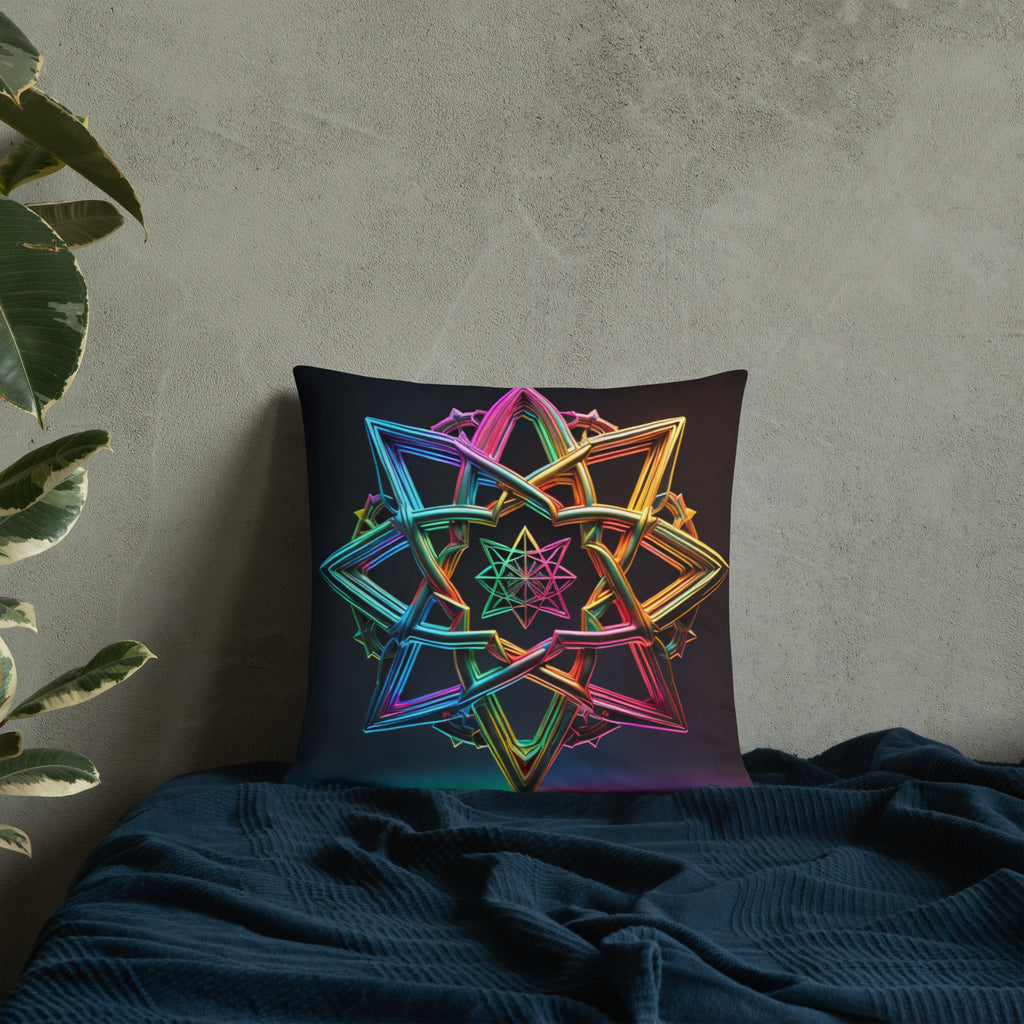Futuristic Shine | Star of David | Pillow Case