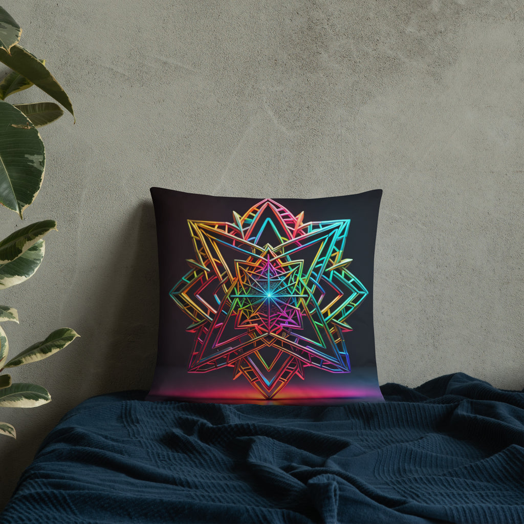Futuristic Shine | Star of David | Pillow Case