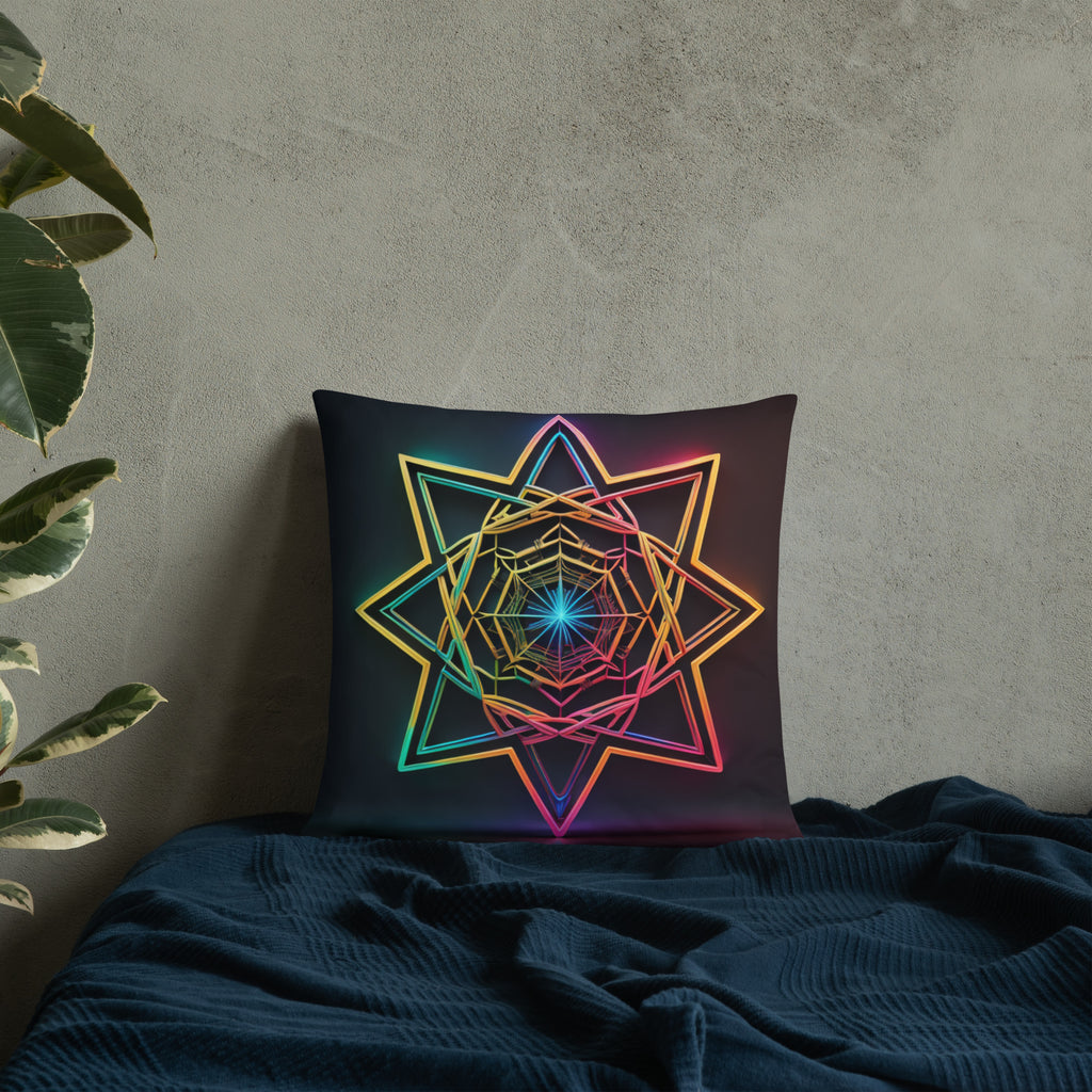 Futuristic Shine | Star of David | Pillow Case