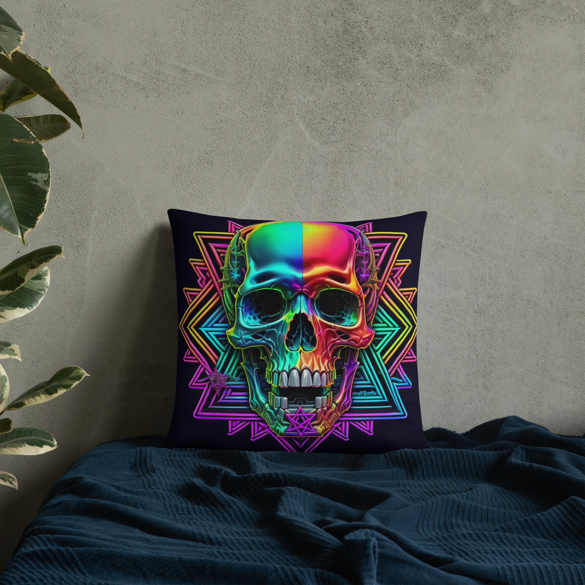 Cromo Skull | Star of David | Pillow Case