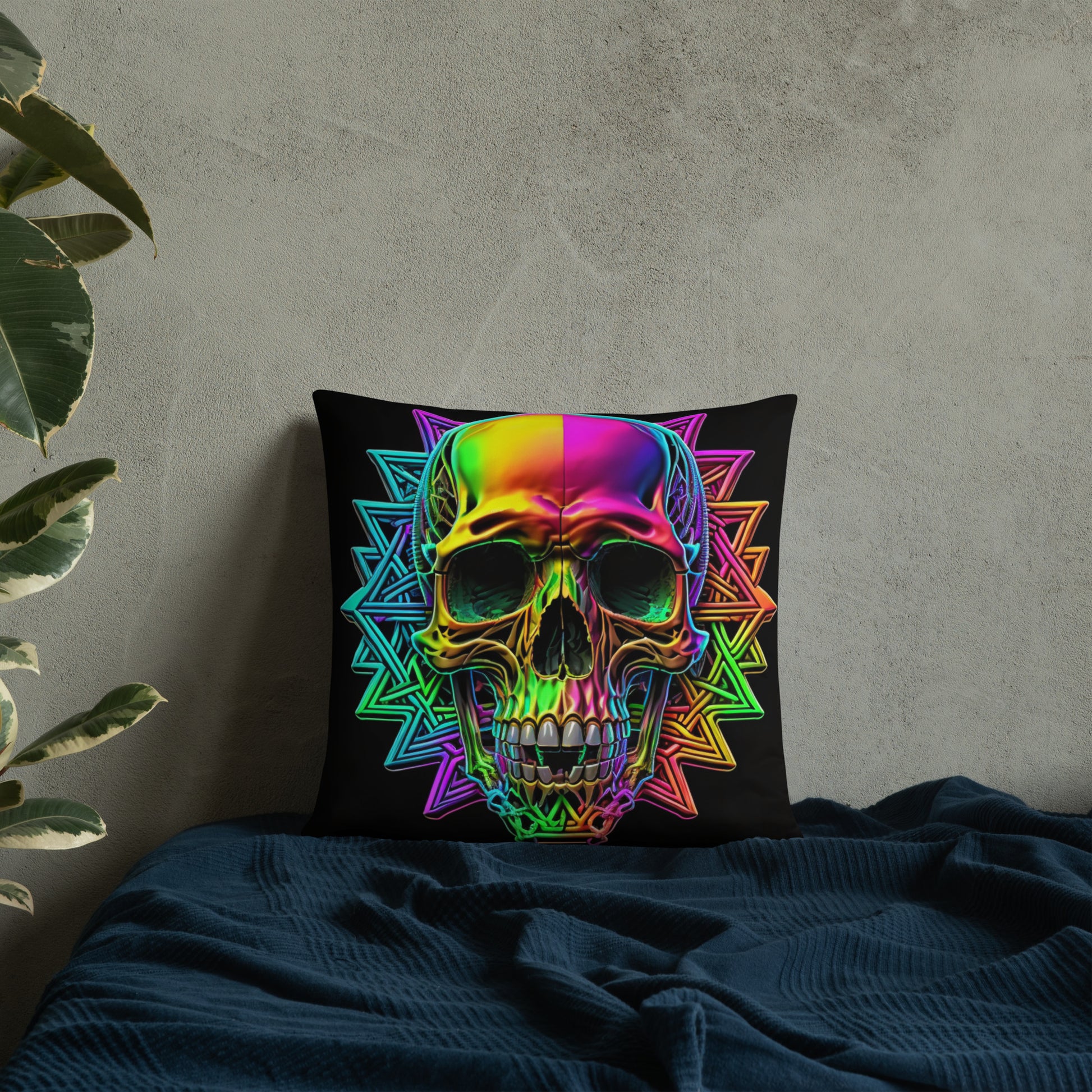 Cromo Skull | Star of David | Pillow Case