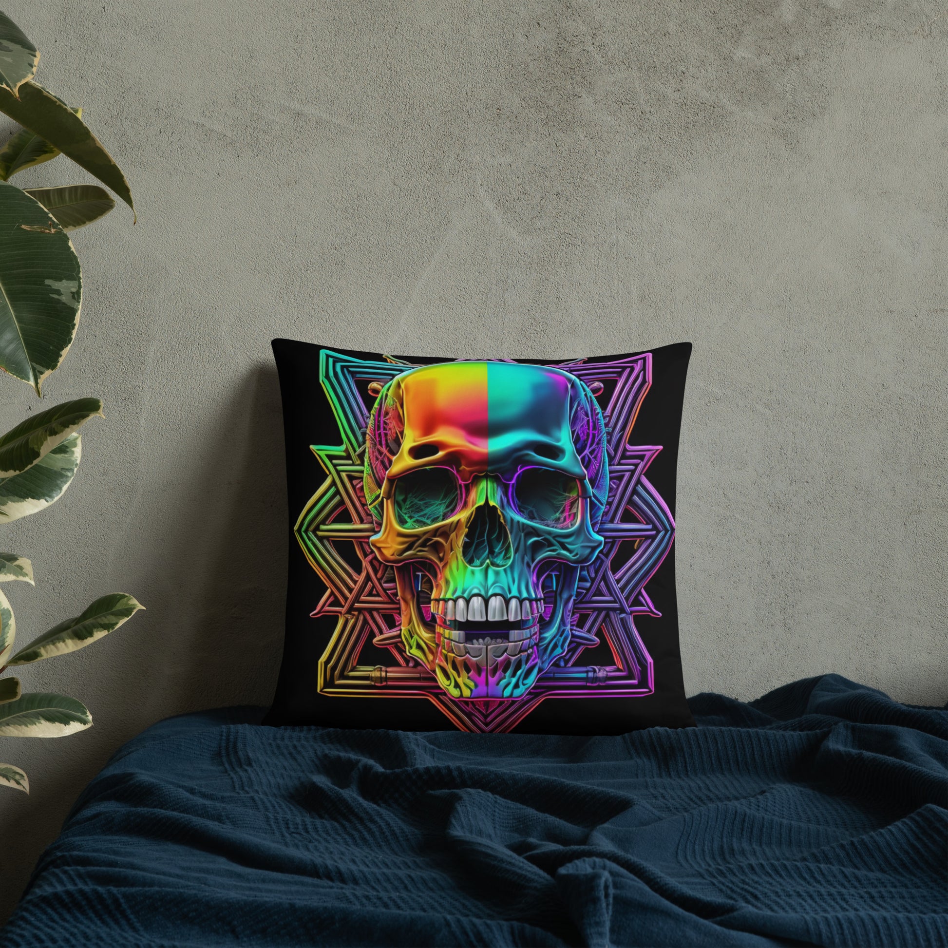 Cromo Skull | Star of David | Pillow Case
