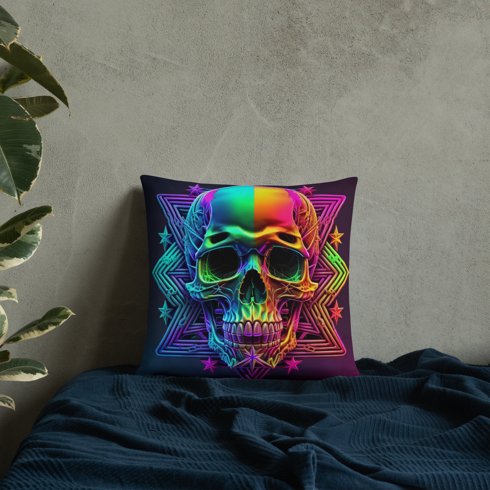 Cromo Skull | Star of David | Pillow Case