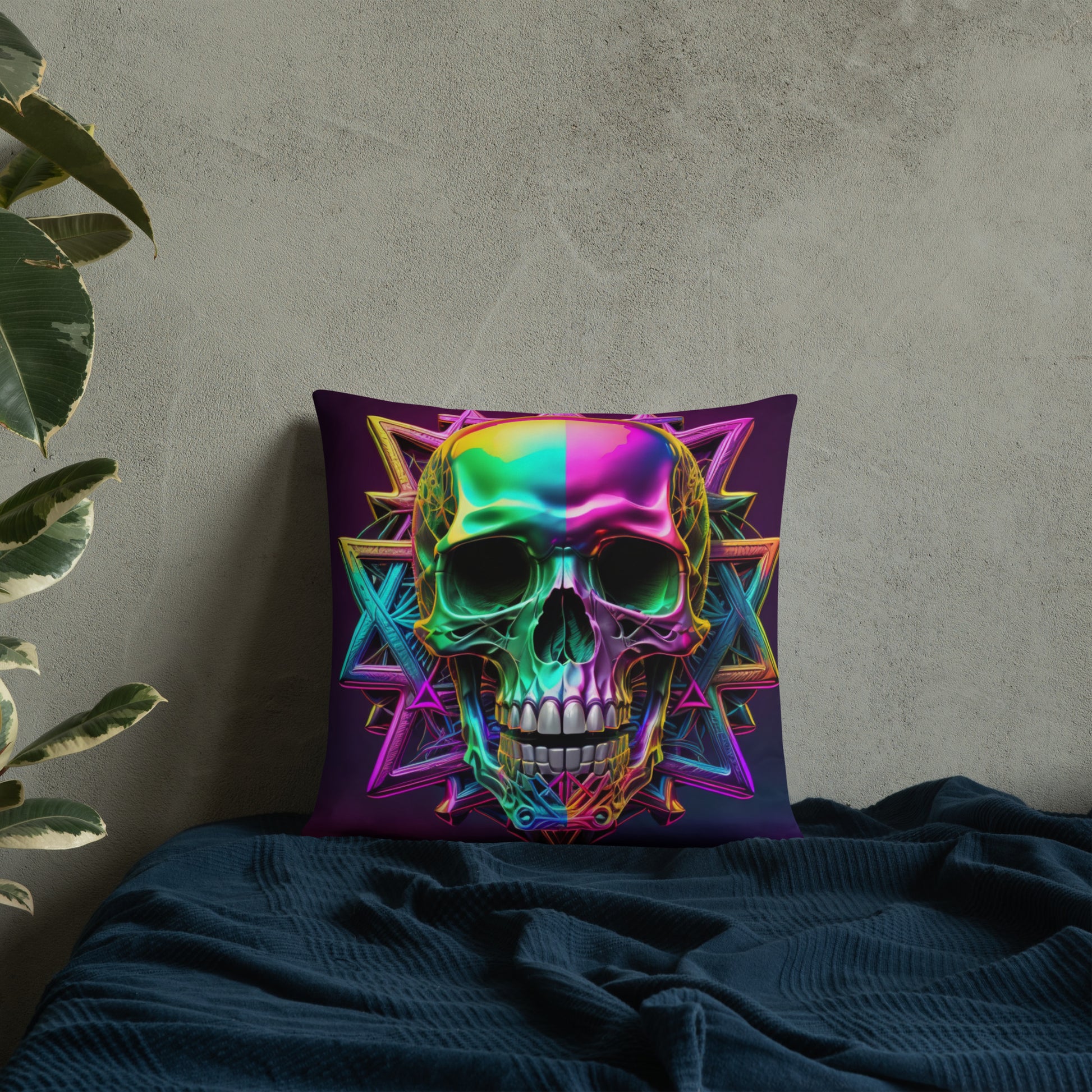 Cromo Skull | Star of David | Pillow Case