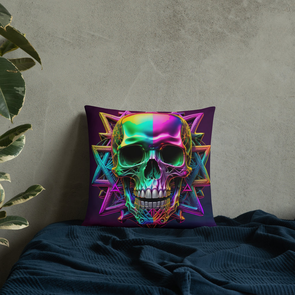 Cromo Skull | Star of David | Pillow Case