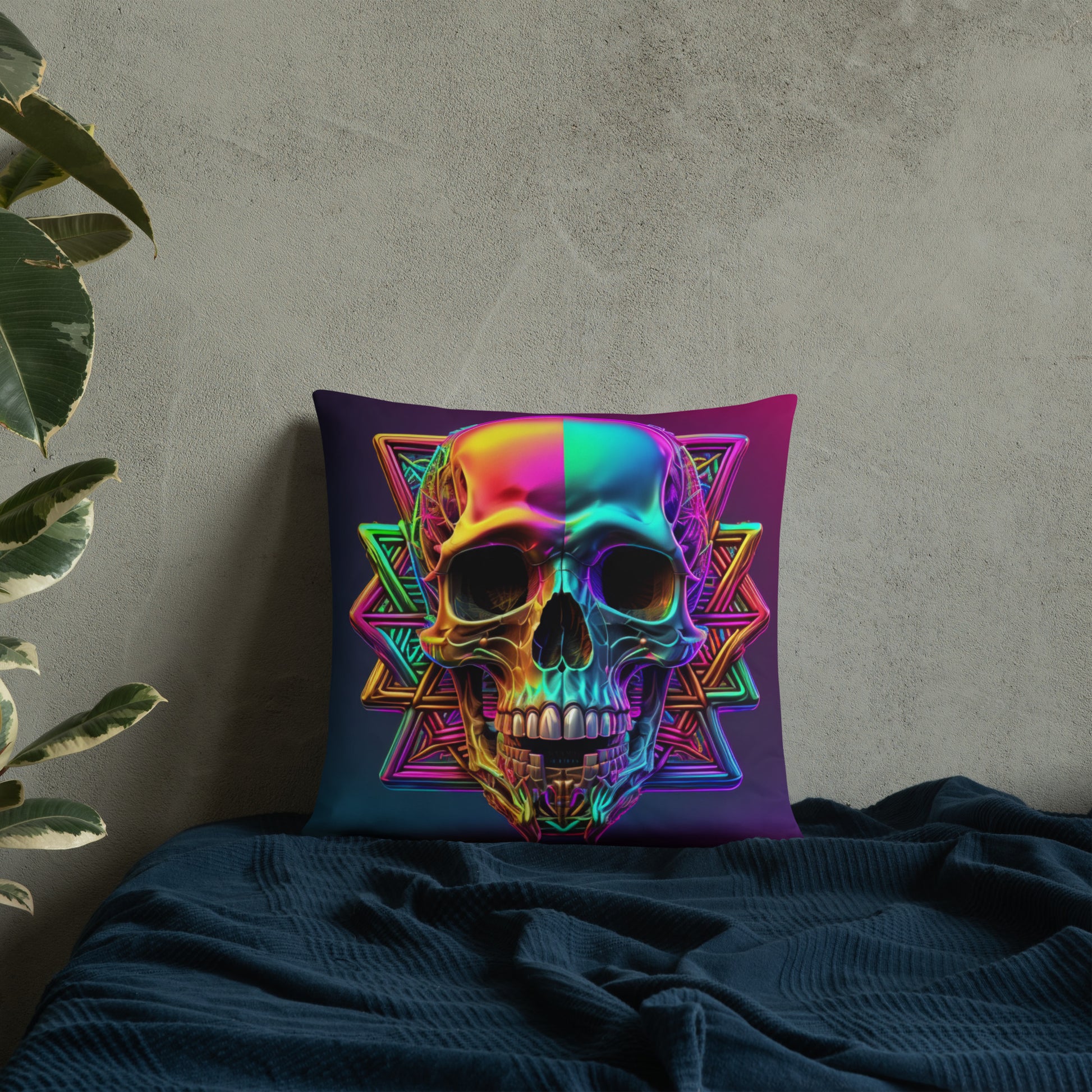 Cromo Skull | Star of David | Pillow Case