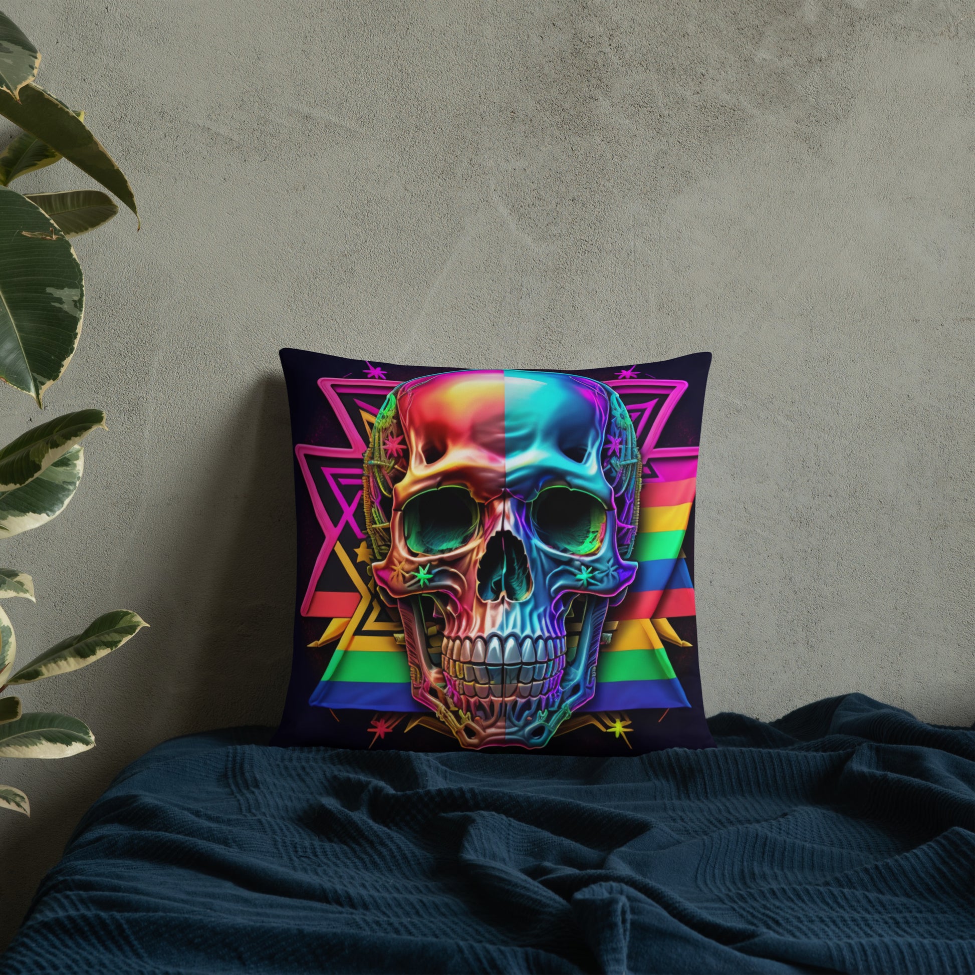 Cromo Skull | Star of David | Pillow Case