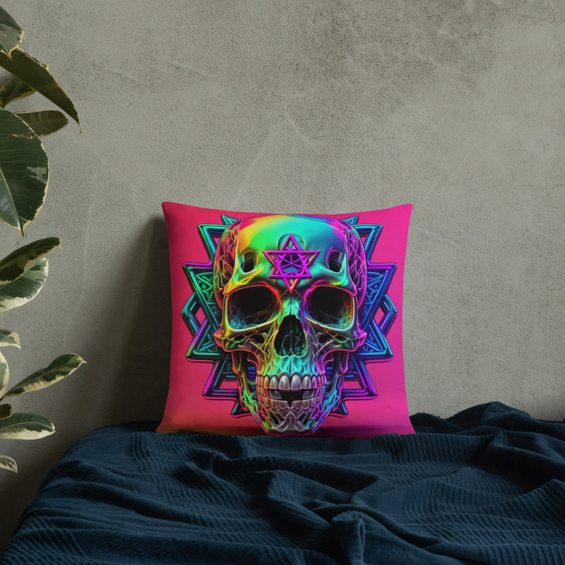 Cromo Skull | Star of David | Pillow Case