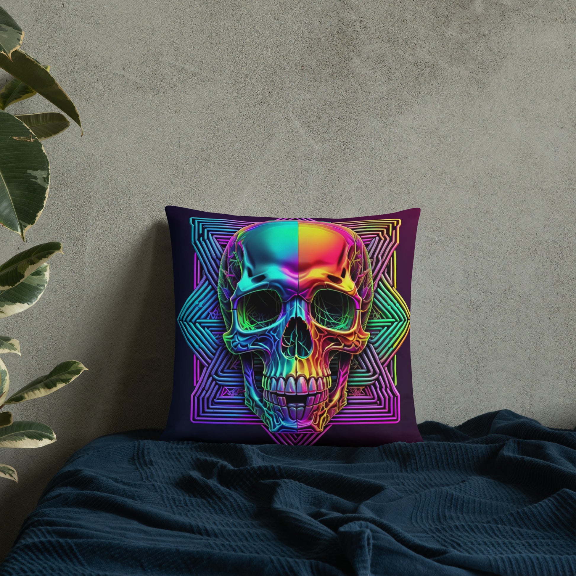 Cromo Skull | Star of David | Pillow Case