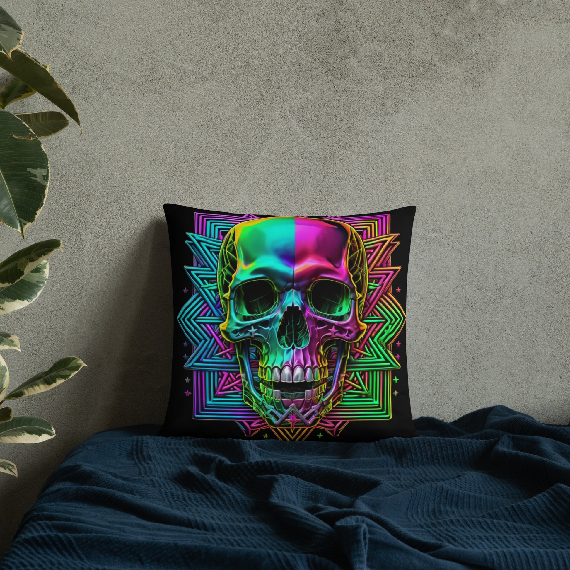 Cromo Skull | Star of David | Pillow Case
