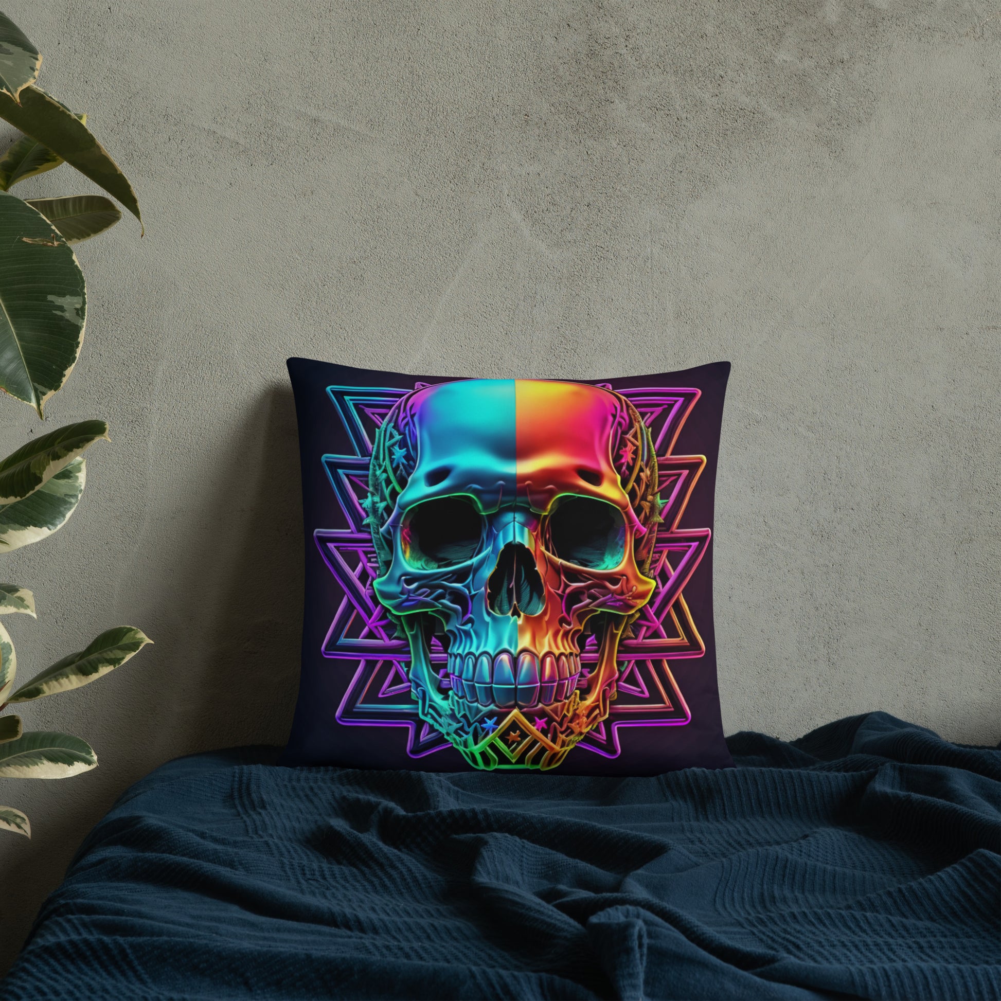 Cromo Skull | Star of David | Pillow Case
