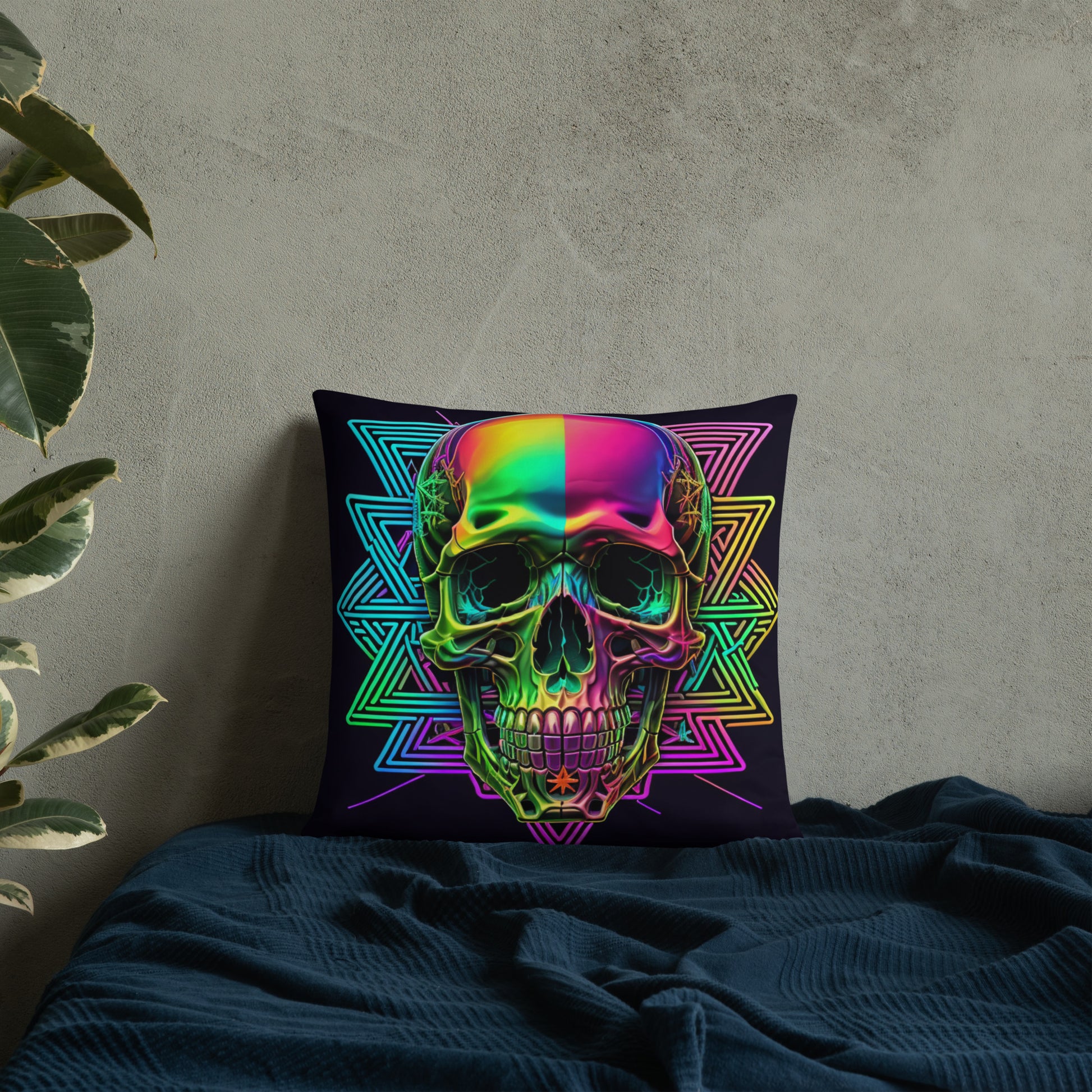 Cromo Skull | Star of David | Pillow Case