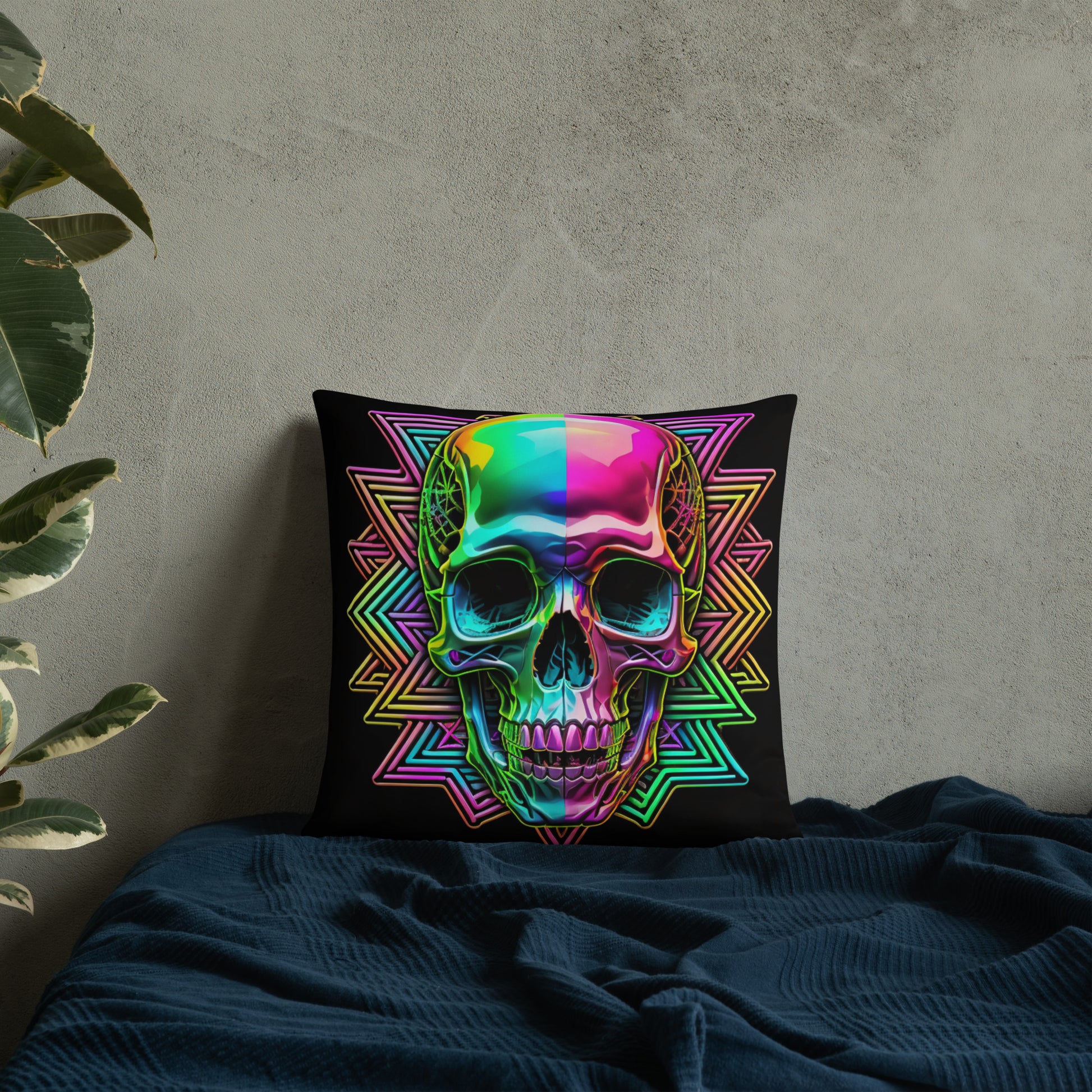 Cromo Skull | Star of David | Pillow Case