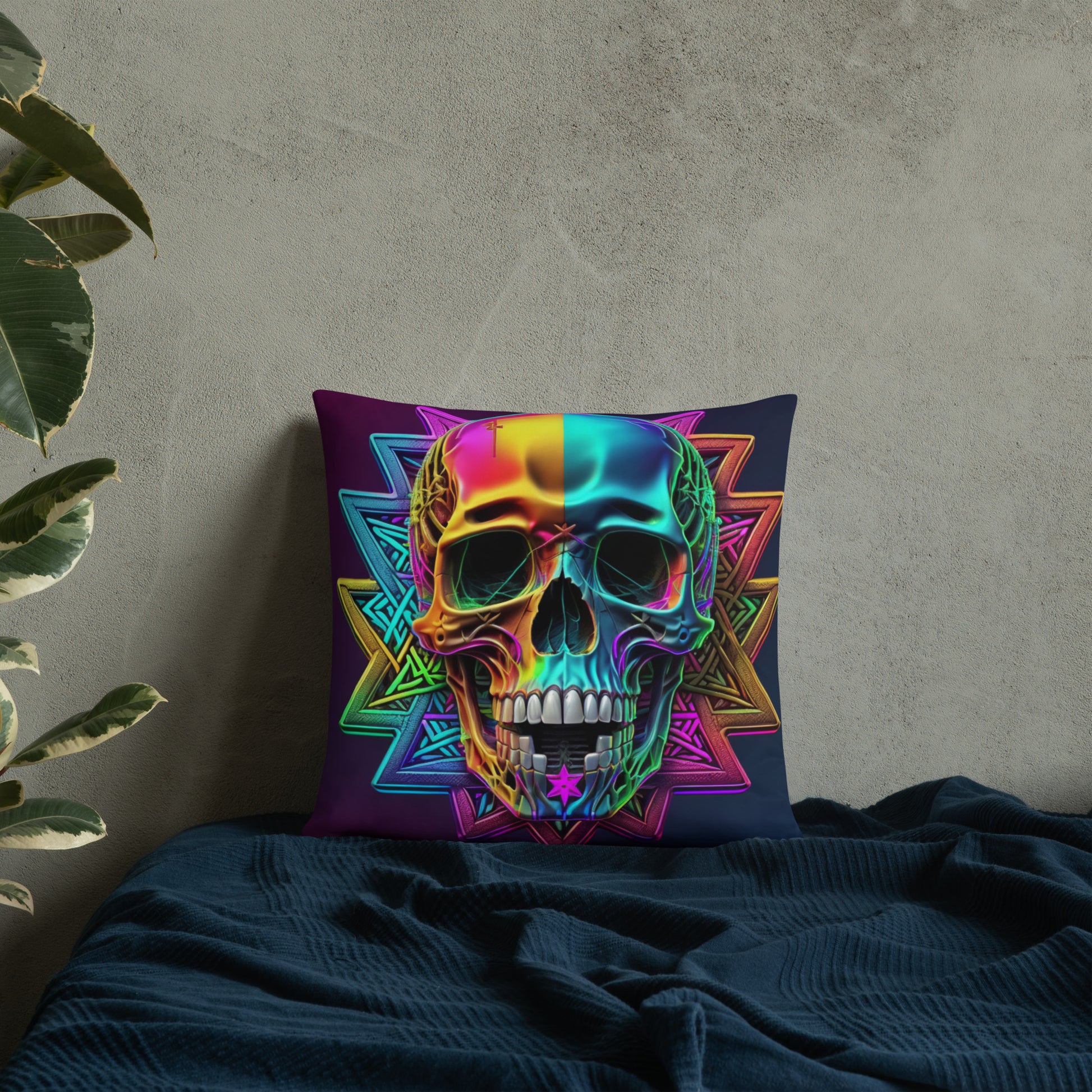 Cromo Skull | Star of David | Pillow Case