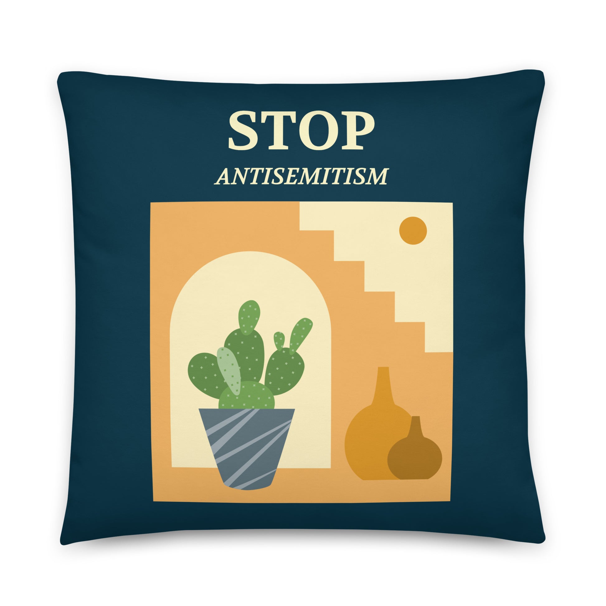 Stop Antisemitism | Plants & Flowers Edition | Pillow Case