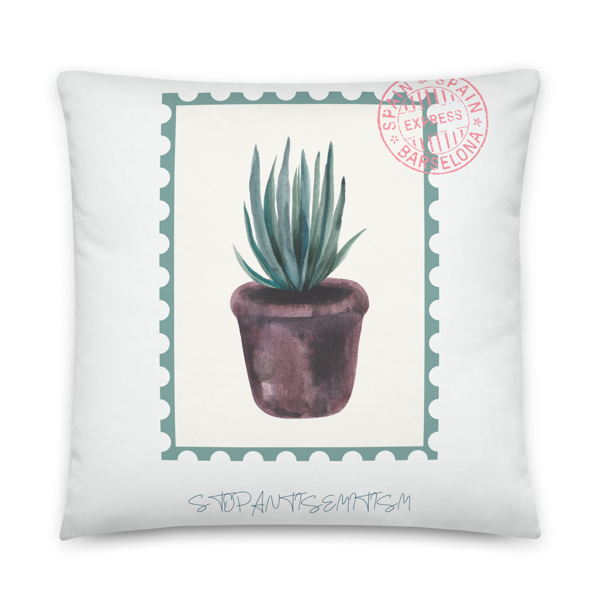 Stop Antisemitism | Plants & Flowers Edition | Pillow Case