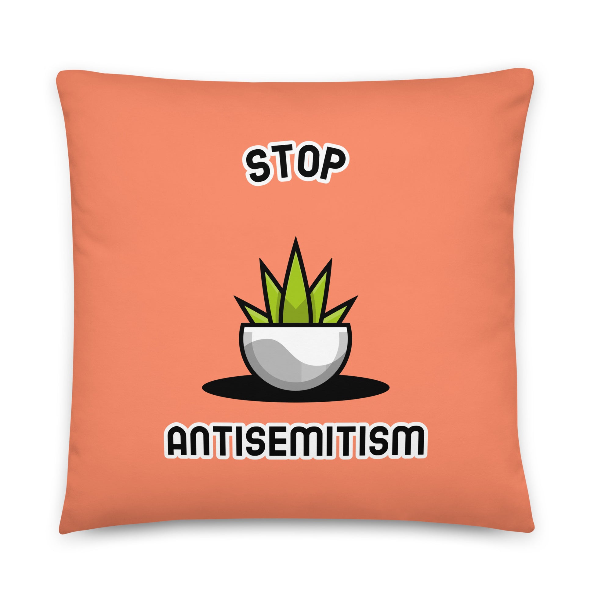 Stop Antisemitism | Plants & Flowers Edition | Pillow Case