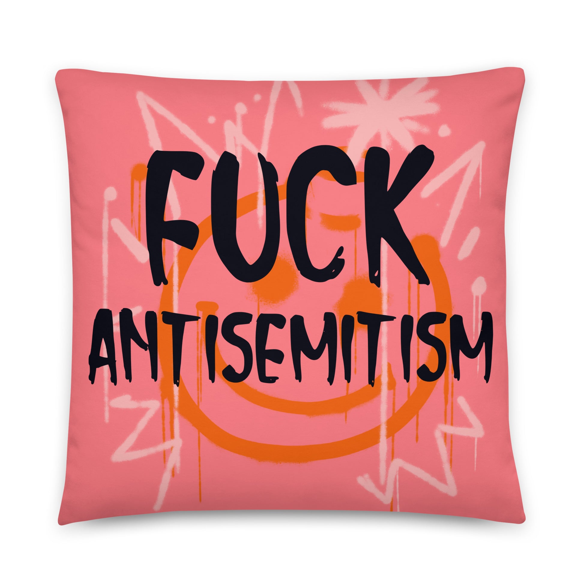 Fuck Antisemitism Graffiti | Pillow Case