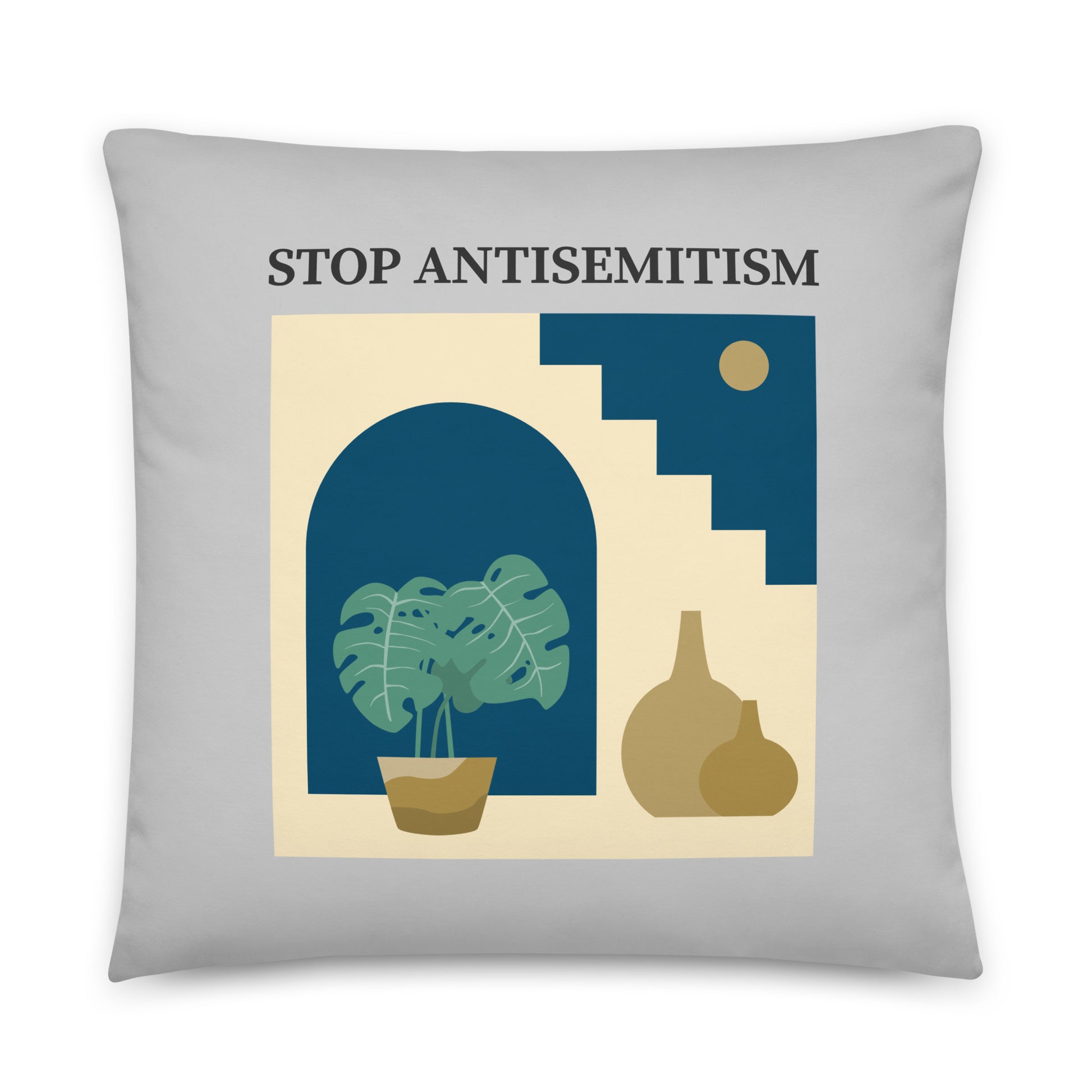 Stop Antisemitism | Plants & Flowers Edition | Pillow Case