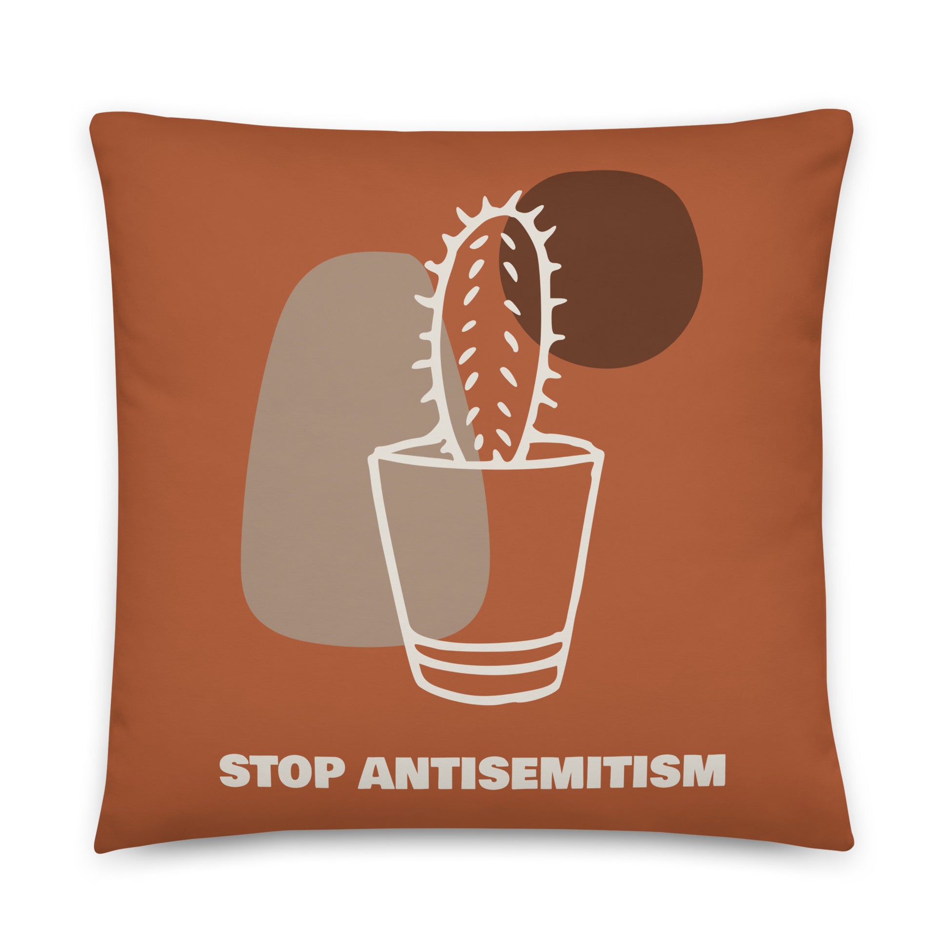 Stop Antisemitism | Plants & Flowers Edition | Pillow Case