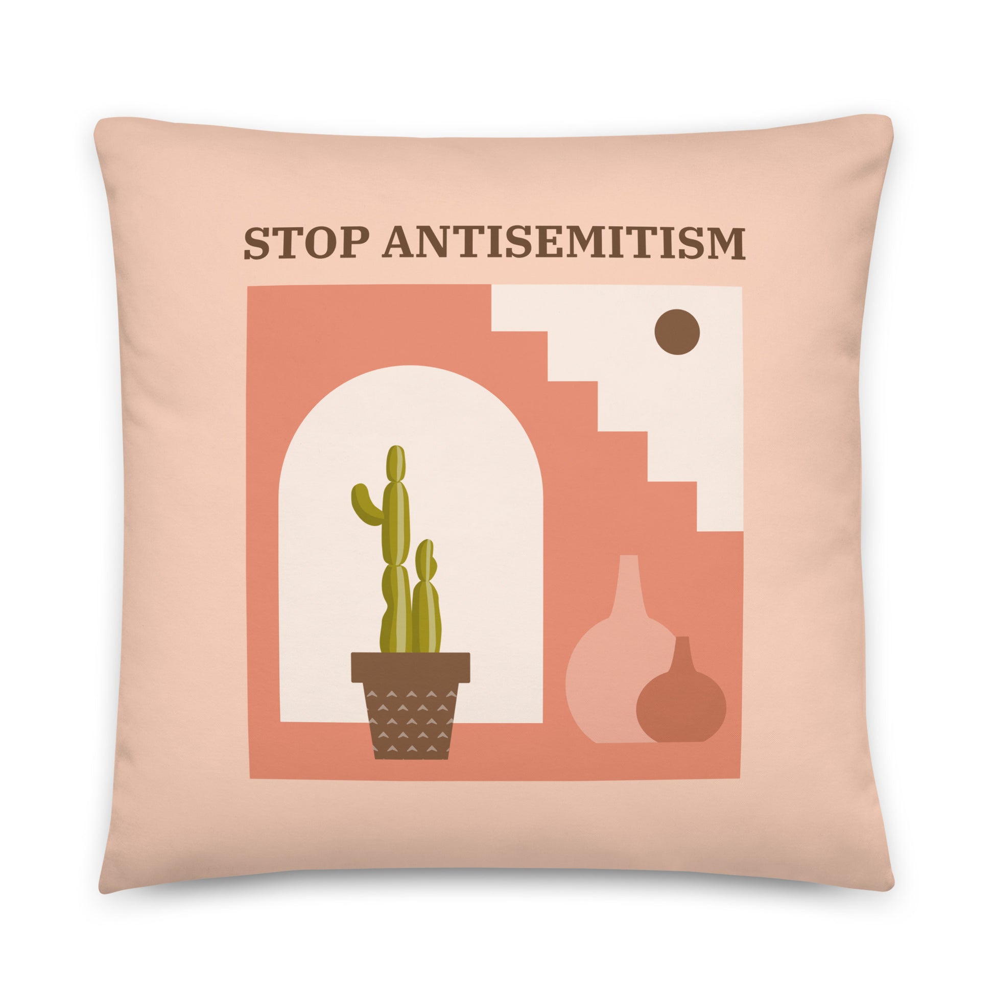 Stop Antisemitism | Plants & Flowers Edition | Pillow Case