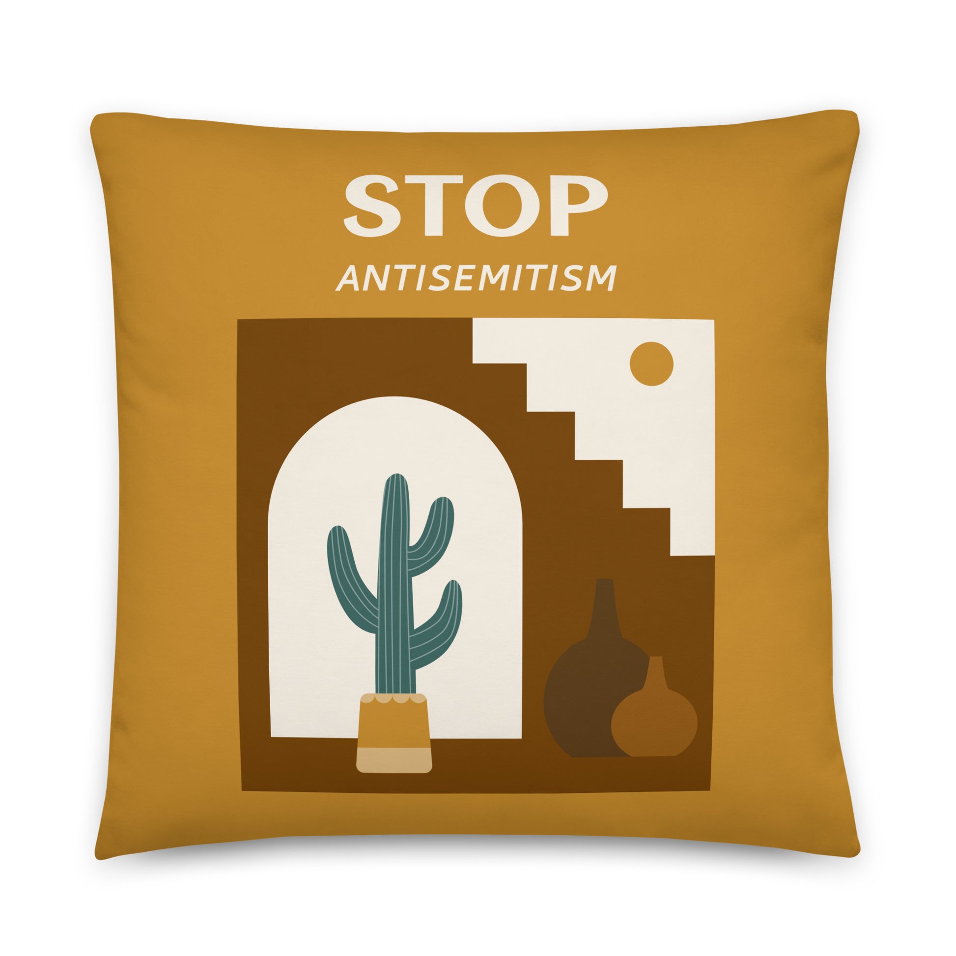 Stop Antisemitism | Plants & Flowers Edition | Pillow Case