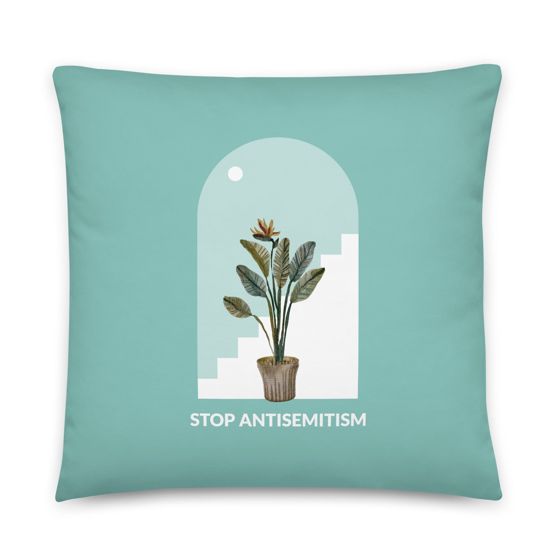 Stop Antisemitism | Plants & Flowers Edition | Pillow Case